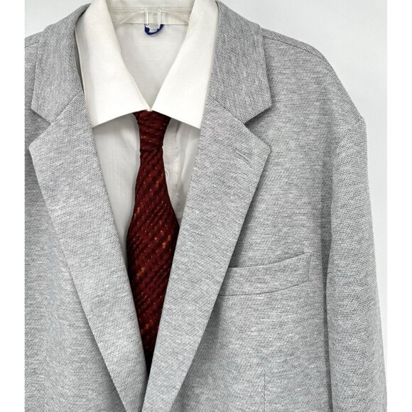 STAFFORD jacket blazer sport coat unlined unstructured classic fit gray 48L - Picture 1 of 10